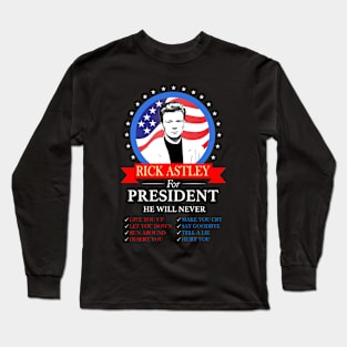 President 1096  Black Long Sleeve T-Shirt